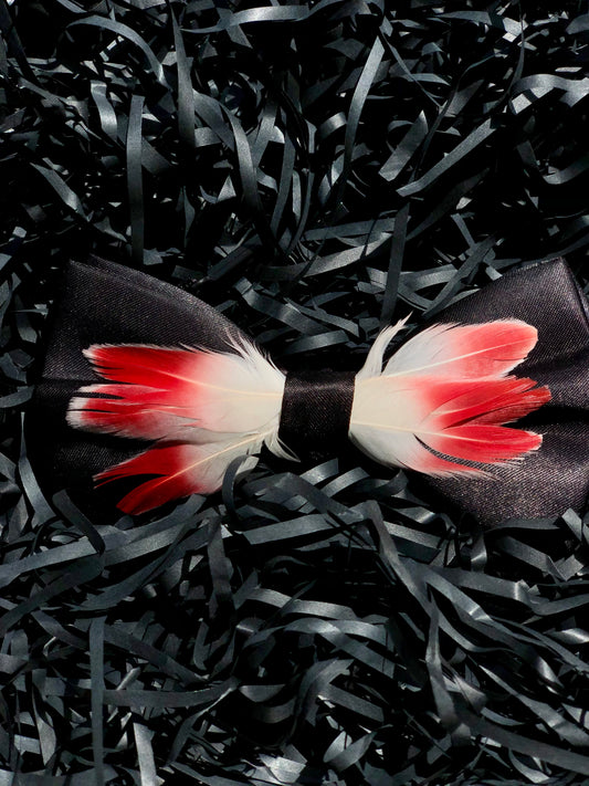 Unique feather bowtie